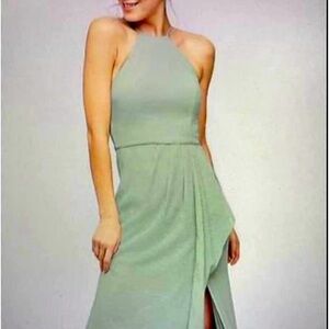David’s Bridal Sage Green Dress